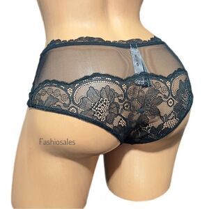 Victorias Secret Very Sexy Lace & Mesh Cheeky Panty Black